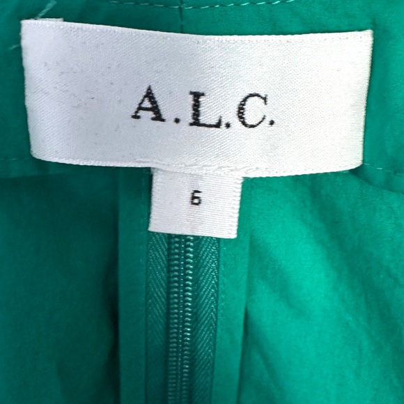 A.L.C Alexa Green Dress Size 6 - Picture 6 of 6